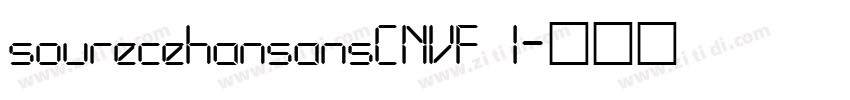 sourecehansansCNVF l字体转换
